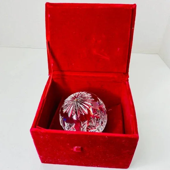 Waterford Lead Crystal Times Square 2001 Paperweight Original Sticker Signed - Picture 2 of 10